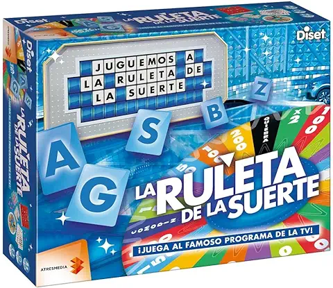 Diset, La Ruleta de la Suerte Juego de Mesa de 2 a 4 Jugadores, a Partir de 12 Años en Español, Rojo  