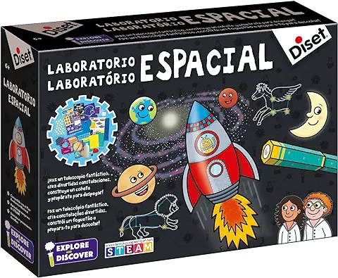 Diset - Laboratorio Espacial, Juego Educativo Científico en el que se Aprenderá Sobre el Mundo de las Constelaciones y el Sistema Solar para Niños a Partir de 6 Años  