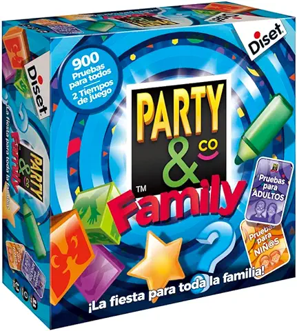 Diset - Party & Co Family, Juego de mesa Familiar Multiprueba a Partir de 8 Años  