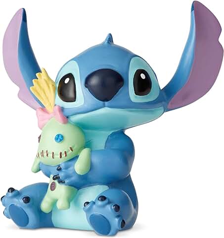 Disney, Figura de Stitch Peluche de "Lilo y Stitch", para Coleccionar, Enesco, Talla única  