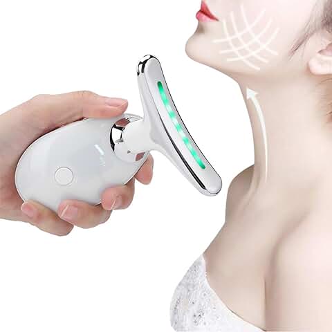 Dispositivo de Belleza para el Cuello, Máquina para Eliminar las Arrugas del Cuello, Masajeador Facial para el Cuello, Estiramiento de la Piel del Cuello, Estiramiento Reafirmante, Máquina para Elimin  