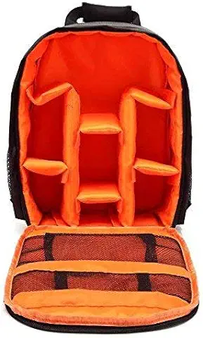 Docooler Mochilas para Cámaras, Mochila Fotografia Impermeable con Divisores Extraíble Mochila para Camara Reflex Digital DSLR  