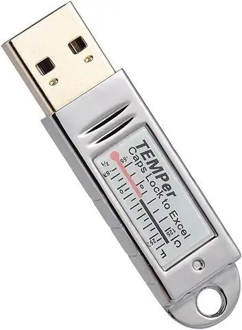 Docooler PCsensor USB Termómetro Higrómetro Sensor de Temperatura Registrador de Datos Registrador para PC Portátil Plateado  