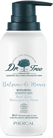 Dr. Tree Bálsamo De Manos Reparador, Nutre, Hidrata y Protege, Pieles Sensibles, Airless, 99,5% Ingredientes Naturales, Sin Sulfatos SLE, SLS, Sin Parabenos, Sin Siliconas, ECOCERT, 200ml  