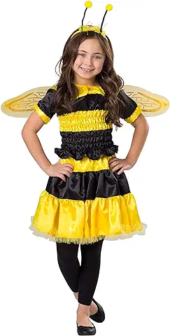 Dress Up America Traje del Abejorro para Niñas - Traje de la Abeja para Arriba el Vestido para los Niños - la Reina de Halloween Traje de la Abeja  