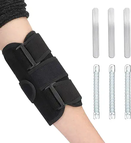 DSFSAEG Codera, Soporte Estabilizador de Correa Ajustable, Soporte de Síndrome de Túnel Cubital Soporte de codo para Tendinitis codo para Atrapamiento Nervioso Cubital  