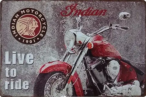 Ducomi Placas de Pared Decoración Hogar Metal Vintage. Cuadros Decoracion Casa para Cocina, Jardin, Casa, Pub, Oficina - Retro Art Pintura Aluminio. Gran Selección, Enviado Desde ES (Moto 50086)  