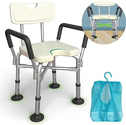 DUMALD - Silla Ducha Mayores (150kg) Taburete Ducha para Mayores - Silla para Ducha para Personas Mayores - Silla Baño Ancianos Taburete Ducha Antideslizante Taburete Baño Ducha  