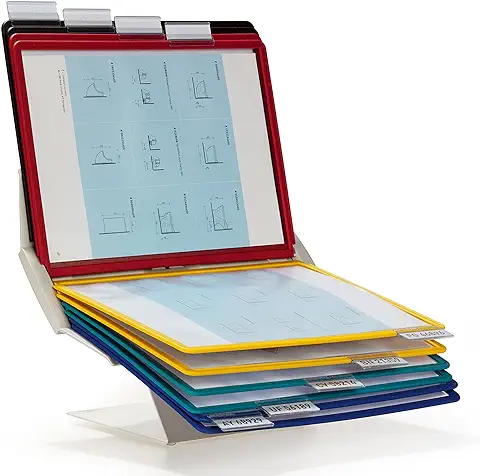 Durable 557900 Sistema de Paneles de Visualización Multifuncionales (Vario Pro 10, con 10 Paneles de Visualización A4) Multicolor  