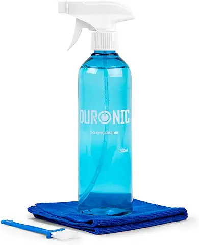 Duronic SCK103 SKit de Spray Limpiador de 500ml para Pantallas Cámaras Gafas + Paño de Microfibras | LCD TFT LED Plasma OLED 4K TV iPad Smartphones | Kit de Espray y Paño de Microfibra  