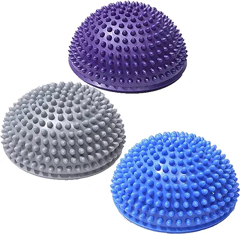 DXIA Set de 3 Bola de Equilibrio Erizo, Bolas de Masaje de Pies de Punta, Masaje Colchoneta de Ejercicio Equilibrio Vainas de Punta Puntos, para La Gimnasia de Pilates para Adulto y Niño  