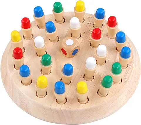 EACHHAHA Juguetes Montessori 4 Años,Ajedrez de Memoria,Juego de Mesa,Juego de Memoria,Ayuda a Mejorar la Memoria y la Percepción del Color.Juegos Educativos para Niños de 3 4 5 Años  