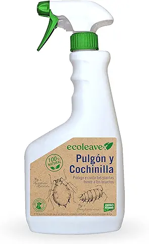 ECOLEAVEX Pulgón y Cochinilla. Protege tus Plantas Frente a los Insectos, ECOLOGICO, 100% Natural y Residuo Zero. Con Abonos, Micronutrientes y Bioestimulantes. (Spray 750 ml)  