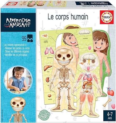 Educa - Aprender es Divertido. El Cuerpo Humano. Juego Educativo para Niños. +4 Años. (18831)  