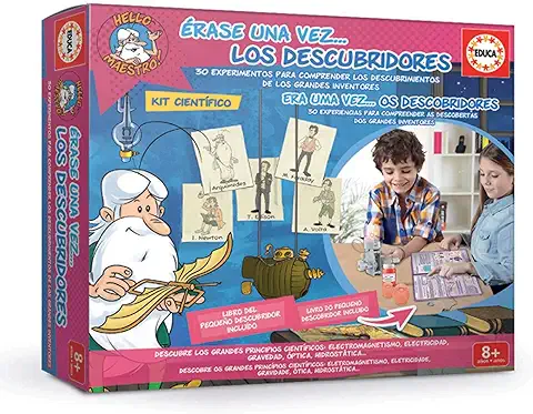 Educa - Kit Científico con 30 Experimentos: Electromagnetismo, Electricidad, Gravedad, Óptica, Hidrostática, Gravedad y Mucho más en Este Juego Educativo para Niños a Partir de 8 Años (18859)  