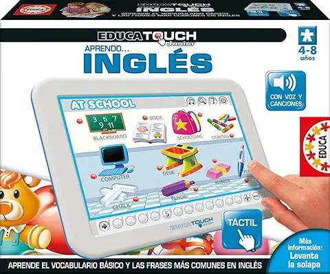 Educa - Touch Junior Aprendo Inglés Juego Educativo para Niños, Multicolor (15438)  