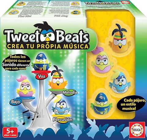 Educa - Tweet Beats | El Juego de Música Que te Permite Crear Tus Propias Canciones | Juego de Mesa Infantil para Bailar y Crear Tus Propias Melodías | A Partir de 5 Años (17911)  