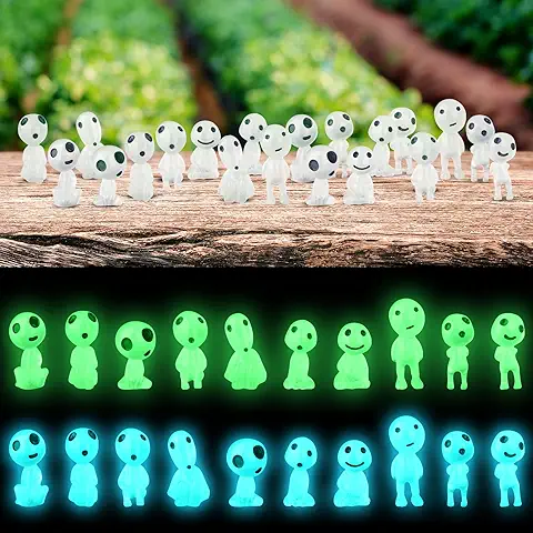 EEEKit 20Pcs Árbol Elfos Figuras, Miniatura Luminoso Árbol Elfos Muñeca, Hada Jardín Accesorios para el Hogar Jardín Micro Paisaje Suculentas Maceta Decoración  