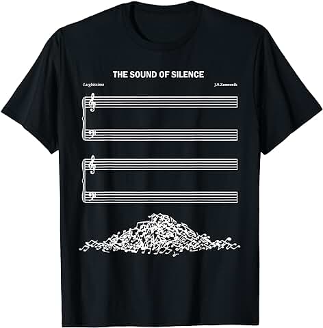 El Sonido del Silencio Amante de la Música Camiseta  