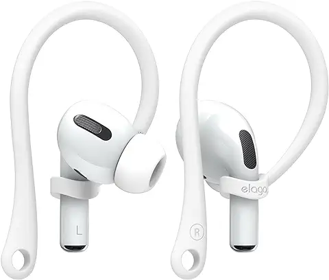 Elago Ear Hooks Gancho de Oreja Compatible con AirPods Pro 2, 1, Compatible con AirPods 3, 2, 1 [US Patente Registrado] (Blanco)  