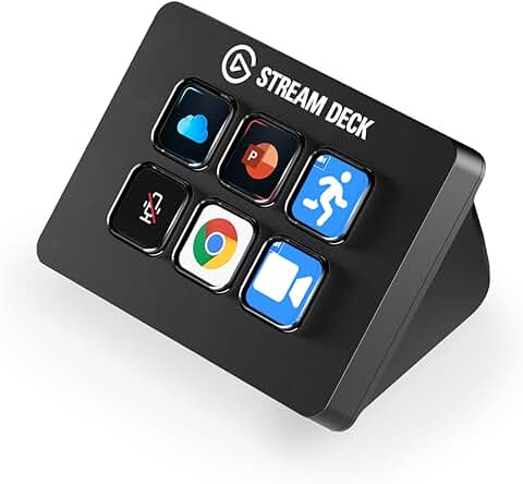 Elgato Stream Deck Mini – Controla Zoom, Teams, PowerPoint, MS Office Etc., Aumenta tu Productividad con Integración Perfecta con las apps más Usadas, crea Atajos Fácilmente, Compatible con Mac y PC  