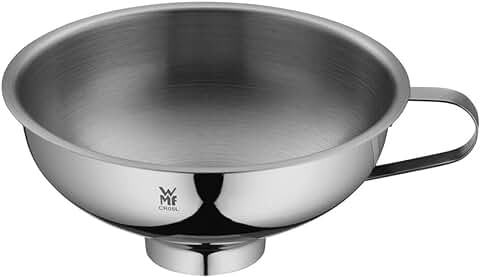 Embudo de Mermelada WMF Gourmet 14 cm, Embudo de gran Apertura de 4 cm, Embudo de Acero Inoxidable, Acero Inoxidable Cromargan, Ayuda de Llenado para Vasos  