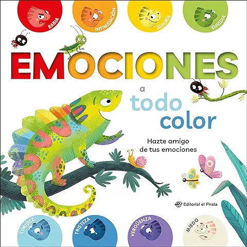 Emociones a todo Color: Cuentos para Niños de 2 a 6 Años para Aprender Colores y 8 Emociones. De Cartón. En Español. (SIN COLECCION)  