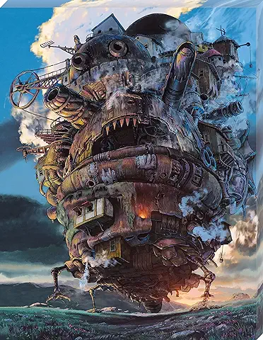 Ensky - Howl's Moving Castle - Rompecabezas de Tablero de arte (estilo Lienzo) - Producto Oficial de Studio Ghibli  