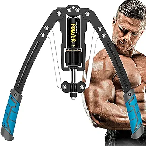 Entrenador de Brazos - Ajustable 22-440lbs Fuerza Hidráulica/Expansor de Pecho Casero/Entrenamiento Muscular de Hombros Equipo de Fitness/Ejercicio de Fortalecimiento de Brazos…  