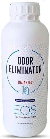 EOS - (1 L) Líquido de Bajantes - Eliminador Olores de Tuberías y Desagues, etc. Actúa como Ambientador wc de Desague y Está Especializado en Eliminar mal olor Tuberias. Quita Malos Olores.  