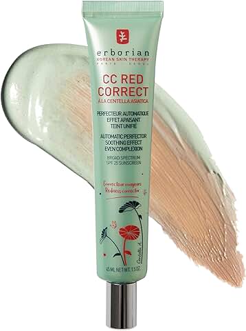 Erborian CC Red Correct Crema Perfeccionadora Contra las Rojeces, 45 ml  