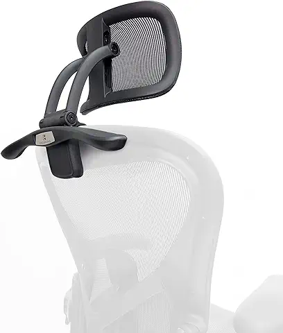 ERGOKING Reposacabezas para Silla de Oficina – Accesorio para Reposacabezas de Silla de Oficina Compatible con Herman Miller Aeron Remastered Totalmente Ajustable, Altura e Inclinación, Colgador  