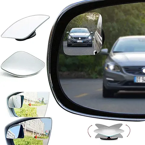 Espejo Retrovisor de Punto Ciego,Espejo de Punto Ciego para Automóvil 360 ° Giratorio, HD Impermeable, para Mejorar la Seguridad en la Conducción  