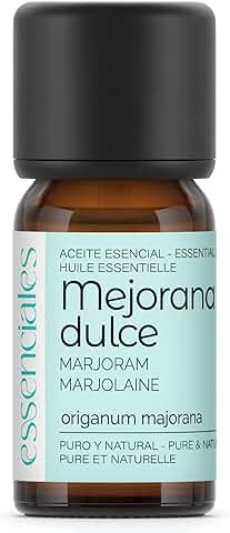 Essenciales - Aceite Esencial de Mejorana Dulce BIO, ECOLÓGICO, 100% Puro y Certificado, 10 ml | Aceite Esencial Origanum Majorana  