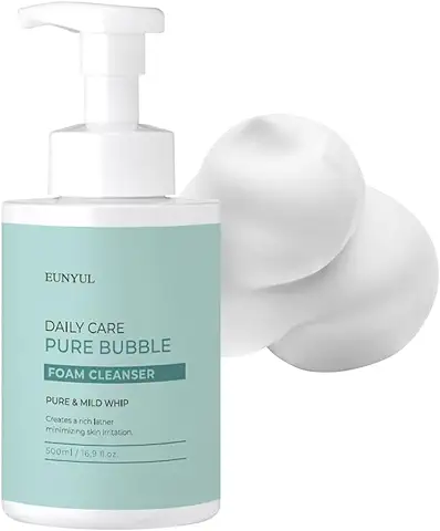 EUNYUL Espuma Limpiadora de Burbujas Daily Care Pure 500ml Cuidado De La Piel Coreano Gran Tamaño Limpiador Facial en Espuma  