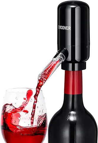 EWCOVEROSELY Aireador Eléctrico de Vino, Decantador de vino Inteligente Automático de un Toque y Bomba Dispensador de vino  