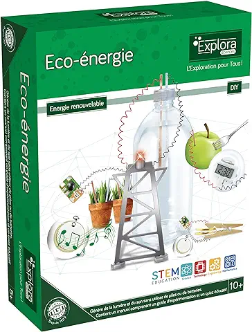 EXPLORA - Experiencia Eco Energía Renovable - Experiencia Científica - 544067 - Instrucciones de Montaje y Cuestionario Educativo - Kit de Descubrimiento - Juego Infantil - A Partir de 10 Años  