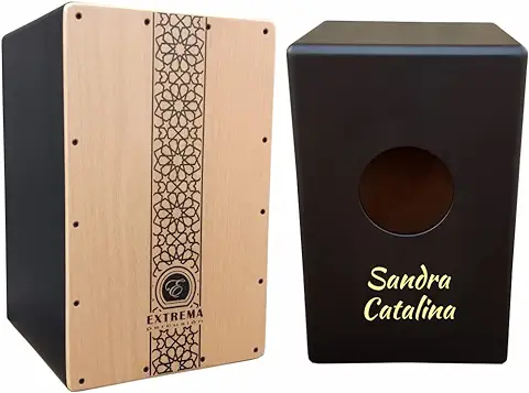 Extrema Percusión - Cajón Flamenco Adulto Personalizado con el Nombre que Quieras  