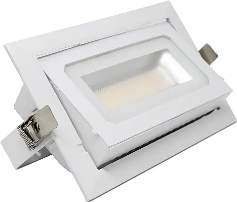 FactorLED Foco Proyector LED 40W Osram Chip, Rectangular 120º, Empotrable, Iluminación Interior, Focos para Comercios, Dimmable, CCT Cambio de Color [Clase de Eficiencia Energética A+]  