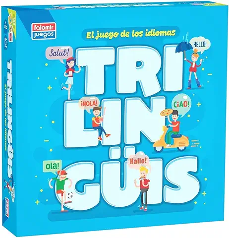 Falomir Trilinguis, Juego de Mesa Educativo para Aprender Diferentes Idiomas Jugando, Multicolor (1)  