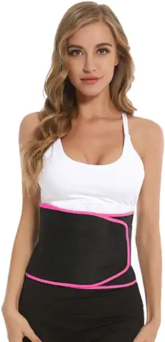 FEimaX Faja Reductora Adelgazante, Cinturón de Fitness Ajustable para Mujer y Hombre, Quema de Grasas y Efecto Sauna, Soporte para Abdominal y Espalda Baja  