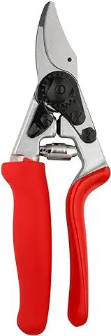 FELCO 12 Tijeras de Podar (corte ø 20 mm, Tijeras de Podar con Mango Enrollable, Tijeras de Podar para Manos Medianas, Longitud 200 mm, Mango Ergonómico, Corte Preciso)  