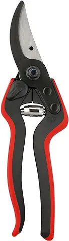 FELCO 160L Tijeras de Podar (corte ø 25 mm, Tijeras de Podar para Manos Grandes, Longitud 220 mm, Tijeras de Podar con Ranura para Zumo, Mangos Ergonómicos)  