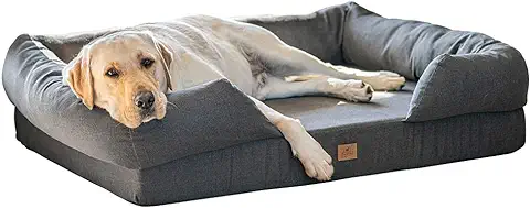 Ferplast Cama Ortopédica para Perros MEMOR-One XL Memory Fom Espuma de Memoria, Retirable Funda Extraíble, Lavable  