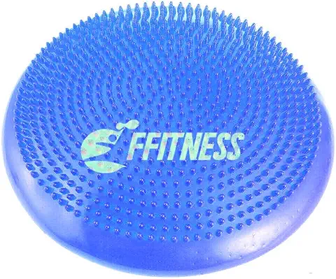 FFITNESS Balance Pad – Cojín Proactivo Hinchable para Fisioterapia y Rehabilitación | Home Fitness, Yoga, Pilates | Mejora el Equilibrio, Estabilidad y Concentración en Adultos y Niños  