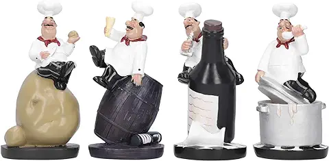 Figuras de Chef de Resina, Adorno, Estatua de Chef, Decoración de Cocina, Estatuilla, Modelo de Cocinero, Estatua para Bar, Restaurante, Hogar, Cocina, Decoración o Regalo  