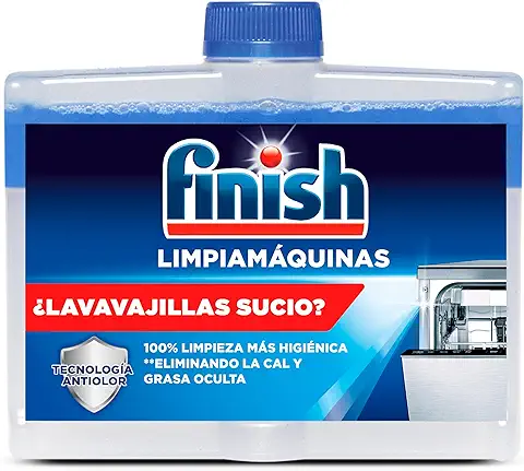 Finish Limpiamáquinas - Limpia Lavavajillas Contra el mal Olor, la cal y la Grasa del Lavaplatos, Limpiador Lavavajillas  