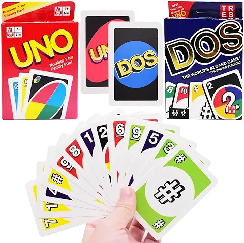 FISAPBXC UNO Original Juego de Cartas Familiar Clásico Baraja Multicolor Cartas Juego Infantil Juego de Mesa con 108 Cartas de 2 a 10 Jugadores para Niños y Adultos,Regalo para 7+ Años  