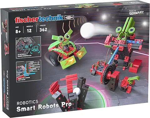 Fischertechnik 569021 Robotics Smart Robots Pro - Kit de Robótica a Partir de 8 Años con 12 Modelos, para Construir y Programar Sus Propios Robots  