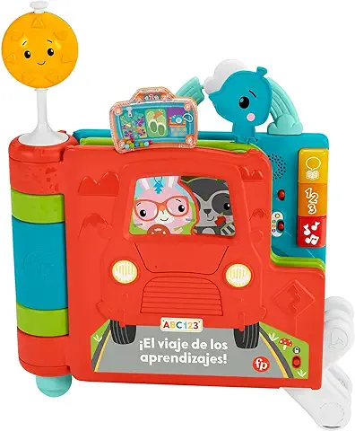 Fisher-Price Libro de Historias Sienta y Levanta Juguete Interactivo con Luces y Sonidos, Regalo para Bebés +6 Meses (Mattel HCL17)  